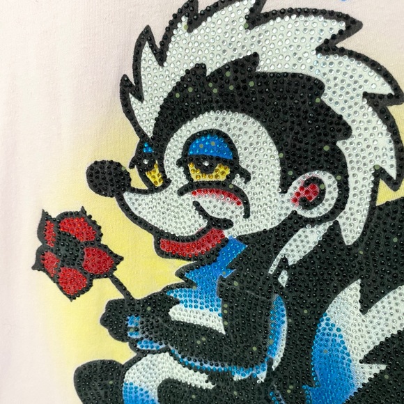 Ed Hardy โป Pepe Le Pew Tattoo โป Crystal Tee โป - Picture 3 of 15